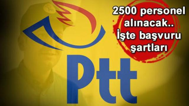 PTT 2.500 Personel Alımı İçin Başvurular Başladı