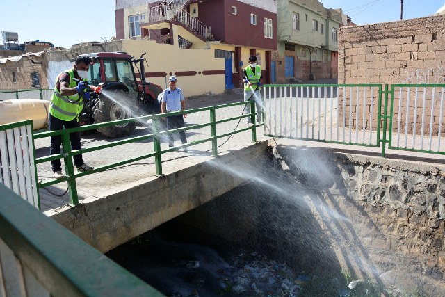 Antep Deresinde İlaçlama Çalışması