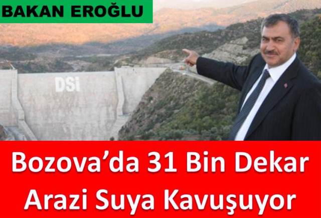 Bozovada 31 Bin Dekar Zirai Arazi Suya Kavuşuyor