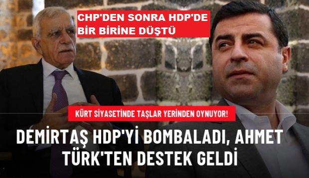 CHP'DEN SONRA HDP'DE BİR BİRİNE DÜŞTÜ