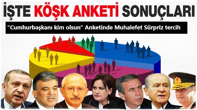 'Cumhurbaşkanı kim olsun' Anketinde Muhalefet Sürpriz tercih