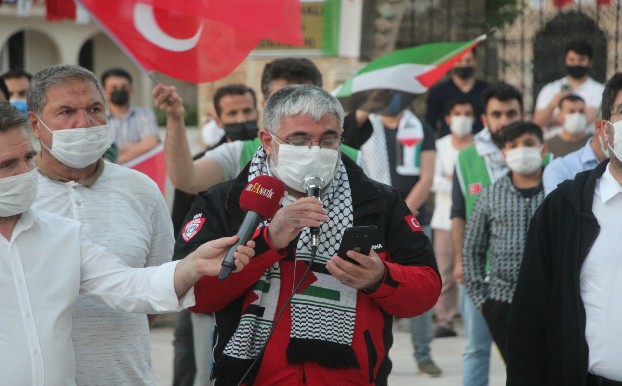 ŞANLIURFA'DA İSRAİL ZÜLMÜ LANETLEDİ