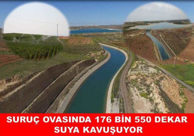 Suruç Ovasında 176 Bin 550 Dekar Suya Kavuşuyor