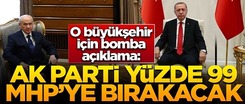 O Büyükşehir İçin Bomba Açıklama!