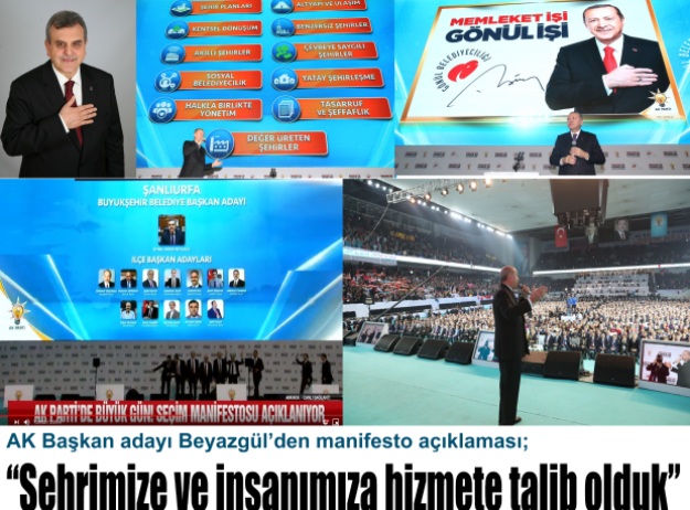 Şehrimize ve insanımıza hizmete talib olduk