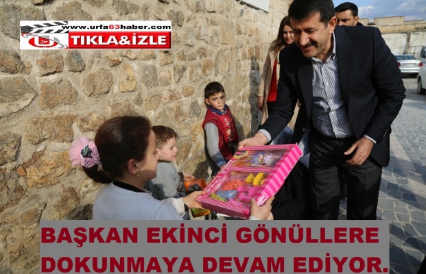 BAŞKAN EKİNCİ GÖNÜLLERE DOKUNMAYA DEVAM EDİYOR.