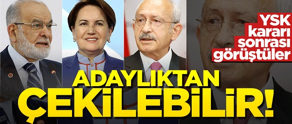 Saadet'in Adayı Çekilebilir