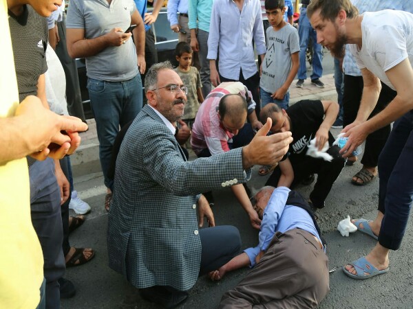 YARALIYA İLK MUDAHALE BAŞKAN KUŞ'TAN