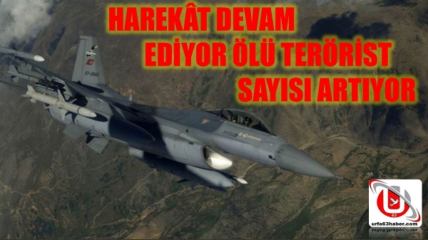 HAREKÂT DEVAM EDİYOR ÖLÜ TERÖRİST SAYISI ARTIYOR