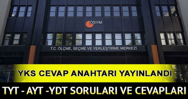 YKS Soruları ve Cevap Anahtarı Erişime Açıldı!