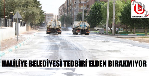 HALİLİYE BELEDİYESİ TEDBİRİ ELDEN BIRAKMIYOR