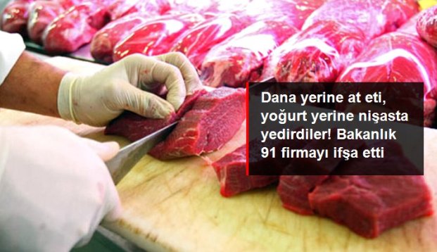 Dana Değil at eti, Yoğurt Değil Nişasta yedirdiler! 