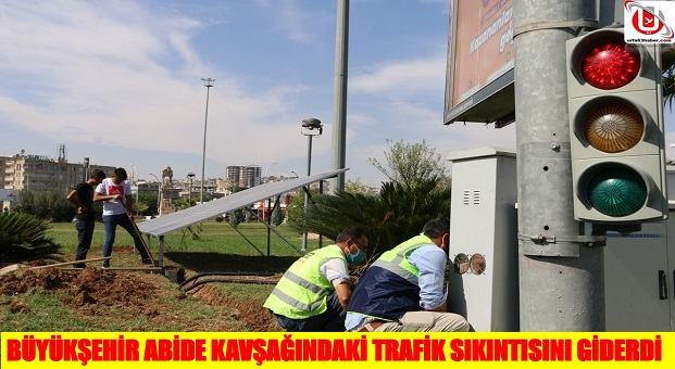 BÜYÜKŞEHİR ABİDE KAVŞAĞINDAKİ TRAFİK SIKINTISINI GİDERDİ 