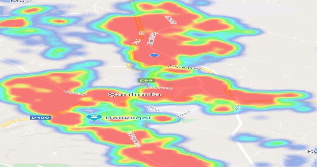 ŞANLIURFA'NIN KORONAVİRÜS HARİTASI KIRMIZIYA DÖNDÜ