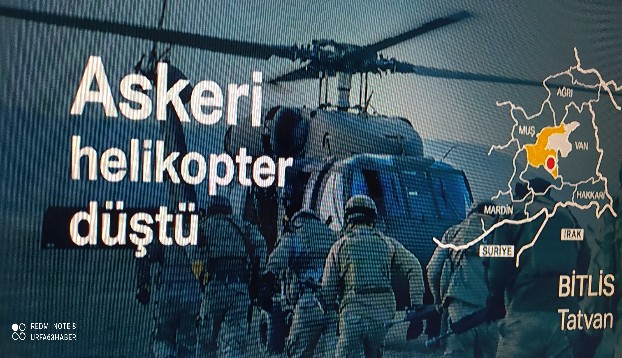 ASKERİ HELİKOPTER DÜŞTÜ 9 ŞEHİT