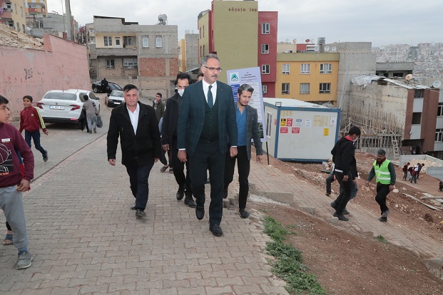 BAŞKAN KUŞ, ÇALIŞMALARI YERİNDE İNCELEDİ. 