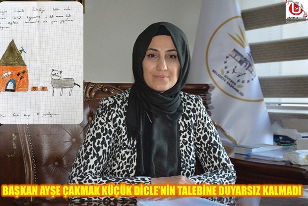 BAŞKAN AYŞE ÇAKMAK KÜÇÜK DİCLENİN TALEBİNE DUYARSIZ KALMADI