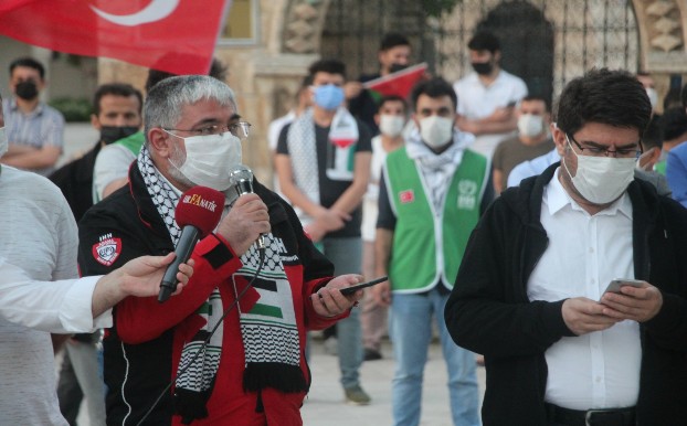 ŞANLIURFA'DA İSRAİL ZÜLMÜ LANETLEDİ