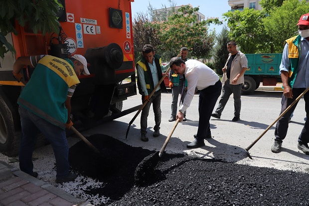 BAŞKAN BAYDİLLİ,7 EKİP İLE SAHADA ÇALIŞIYORUZ