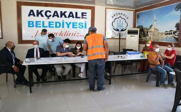 AKÇAKALE BELEDİYESİNDE AŞI SEFERBERLİĞİ