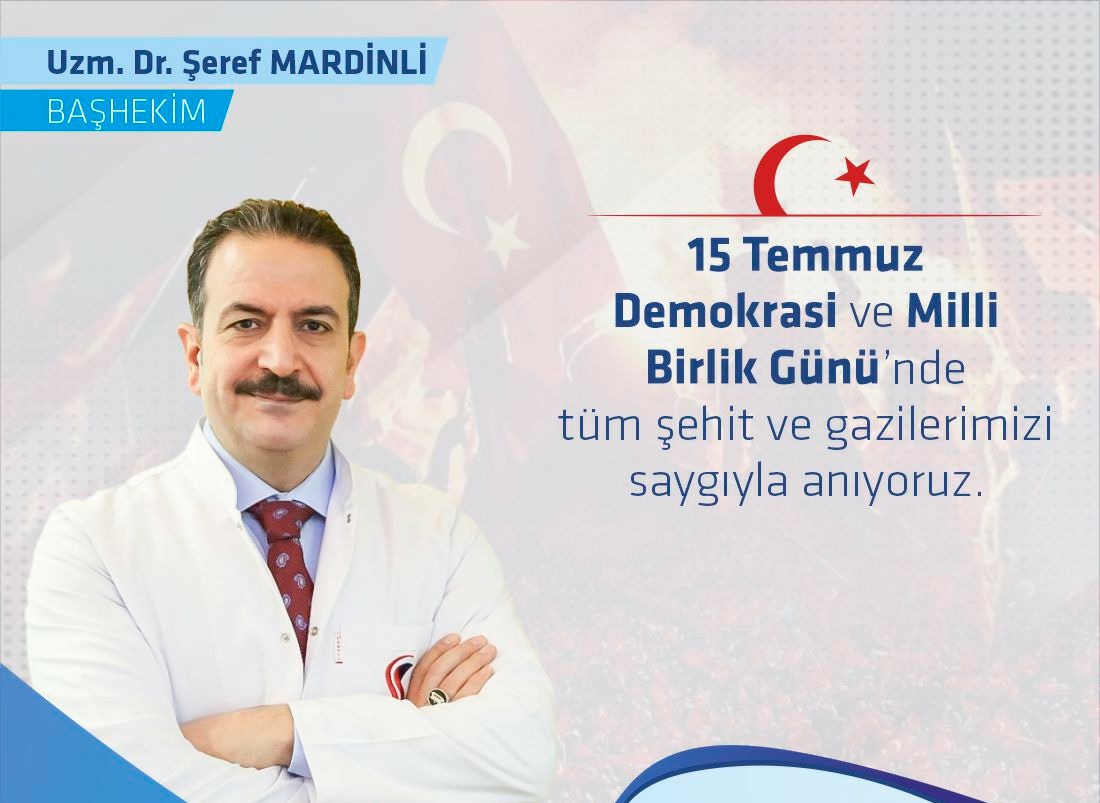 BAŞHEKİM MARDİNLİ'DEN ANLAMLI MESAJ