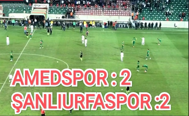 AMEDSPOR: 2 ŞANLIURFASPOR : 2