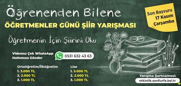 ÖĞRENENDEN BİLENE VİDEO ŞİİR YARIŞMASI BAŞLADI