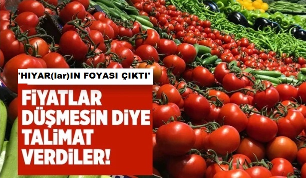 'HIYAR(lar)IN FOYASI ÇIKTI'