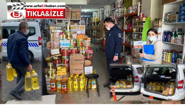 ŞANLIURFADA YAĞ STOKÇULARINA ZABITA BASKINI (GÖRÜNTÜLÜ)