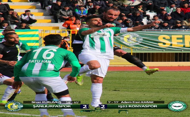 ŞANLIURFASPOR : 2 KARATAY TERMAL 1922 KONYASPOR:2