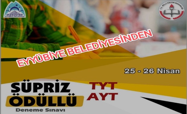 EYYÜBİYE BELEDİYESİNDEN SÜRPRİZ HEDİYELİ SINAV