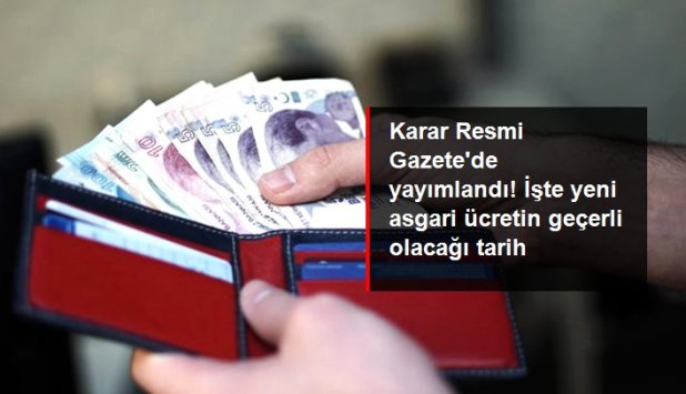 YENİ ASGARİ ÜCRET 1 TEMMUZ'DAN İTİBAREN GEÇERLİ 