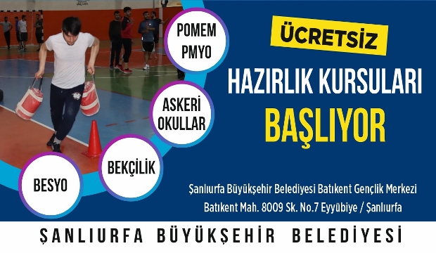 BÜYÜKŞEHİR’DEN EĞİTİME BÜYÜK BİR KATKI ÜCRETSİZ POMEM VE BESYO HAZIRLIK KURSLARI BAŞLIYOR