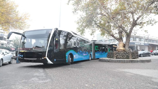 TROLEYBÜS ŞANLIURFA'DA TEST SÜRÜŞLERİNE BAŞLADI 