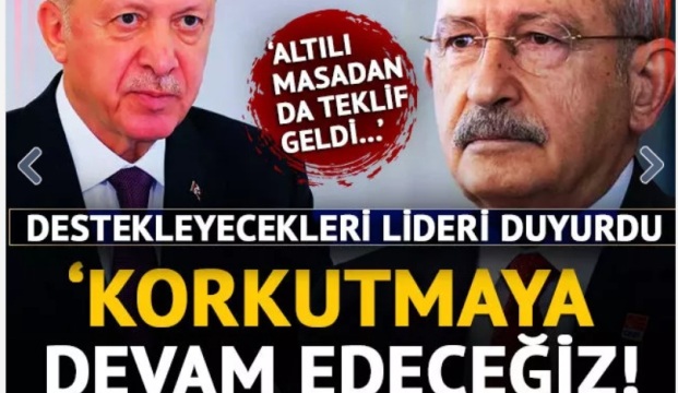 ÇELEBİ; DESTEK VEREREK DAHA DA KORKUTACAĞIZ