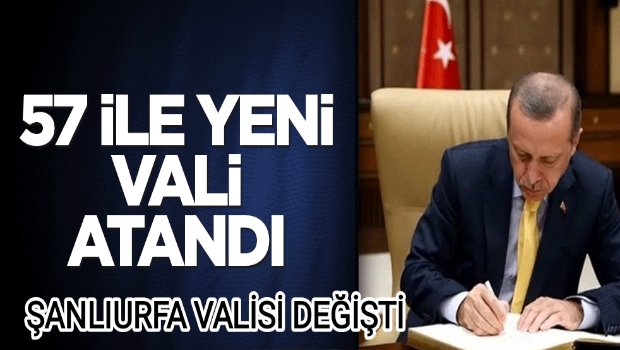 ŞANLIURFA VALİSİ DEĞİŞTİ 