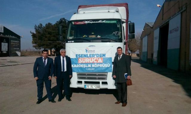 Esenler Belediyesinin Yardım Tırları Suruça Ulaştı