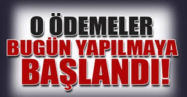 Destekleme Ödemeleri Başladı