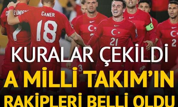 A Milli Takım'ın Rakipleri Belli Oldu