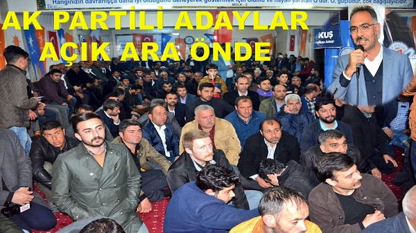 AK PARTİLİ ADAYLAR AÇIK ARA ÖNDE 