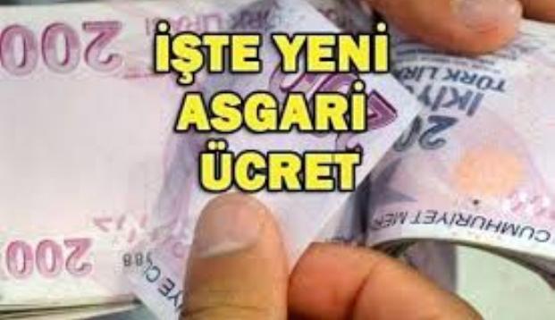 ASGARİ ÜCRET 4 BİN 500 LİRA OLDU