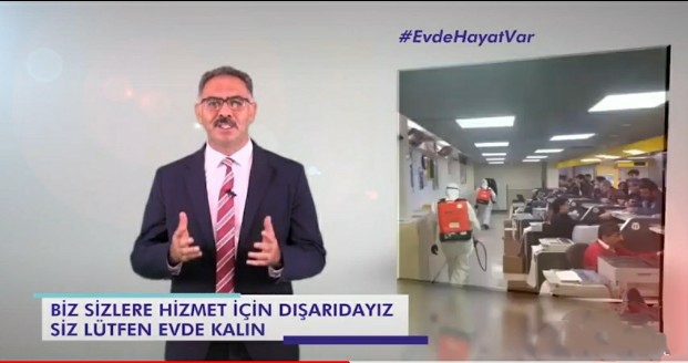 BAŞKAN KUŞ' TAN ÜÇ DİLDEN EVDE KAL ÇAĞRISI