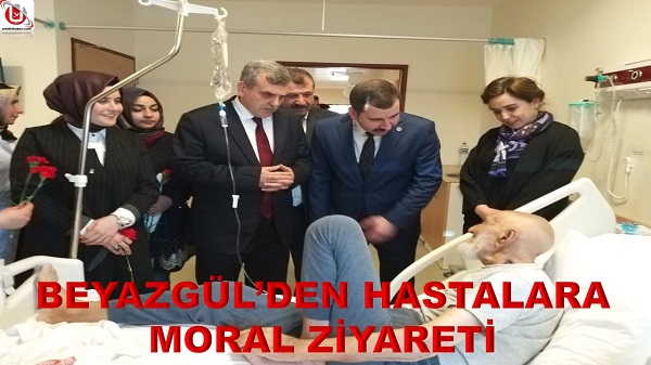 BEYAZGÜLDEN HASTALARA MORAL ZİYARETİ