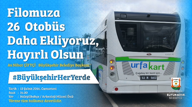 Büyükşehir 26 Yeni Otobüsü Hizmete Sunuyor