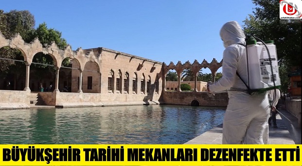 BÜYÜKŞEHİR TARİHİ MEKANLARI DEZENFEKTE ETTİ