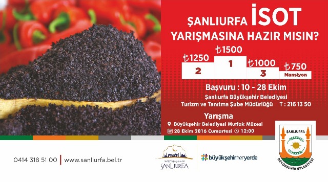 Büyükşehir'den Ödülü İsot Yarışması