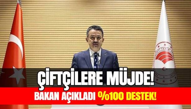 Çiftçilere Yüzde 100 Destek Müjdesi