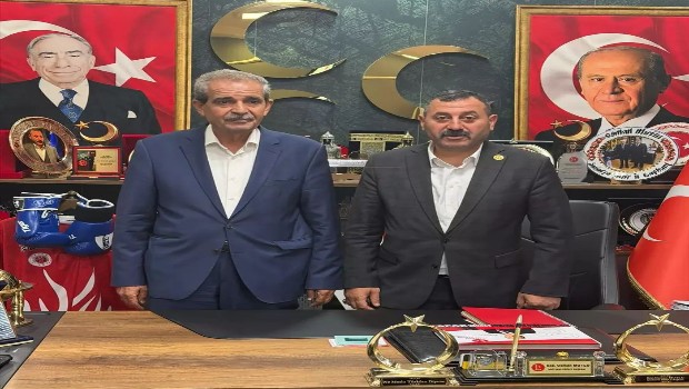 FEVZİ DEMİRKOL’DAN MHP ŞANLIURFA İL BAŞKANI OSMAN MUTLU’YA HAYIRLI OLSUN ZİYARETİ 