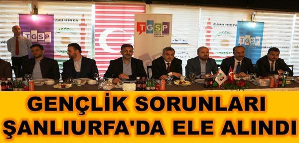 GENÇLİK SORUNLARI ŞANLIURFA'DA ELE ALINDI