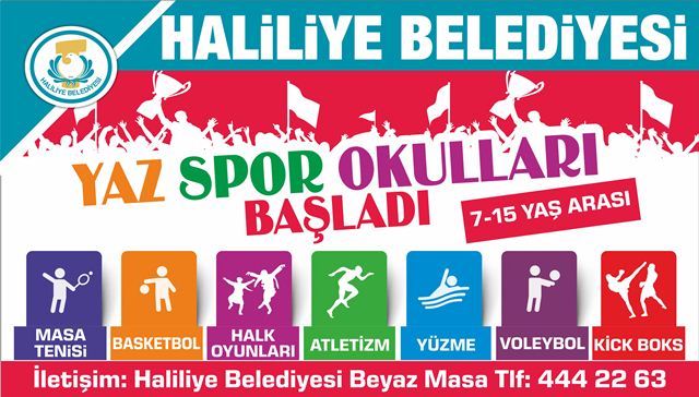 Haliliye Belediyesi Yaz Spor Okulları Sezonu Açıyor 